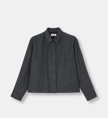 Soft Flannel Shirt - charcoal