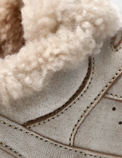 CPH63 vintage leather teddy cream