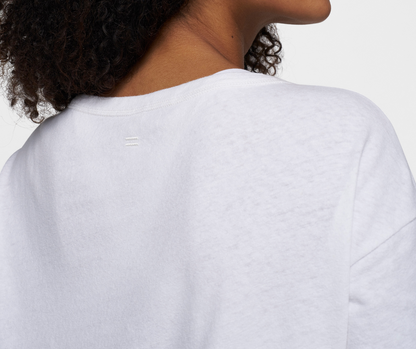 The long Sleeve Tee - Weiß
