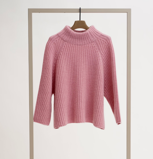 Pullover mit Cashmere - Rosé