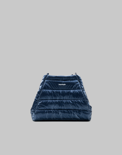 Marche Tote Medium - Marine Blue Metallic Puffer