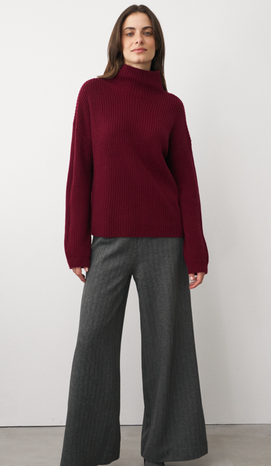 Lona Pullover Weinrot