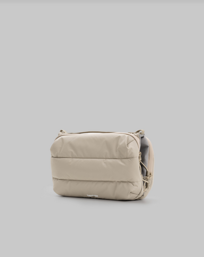 Bottle Sacoche Large Taupe Puffer