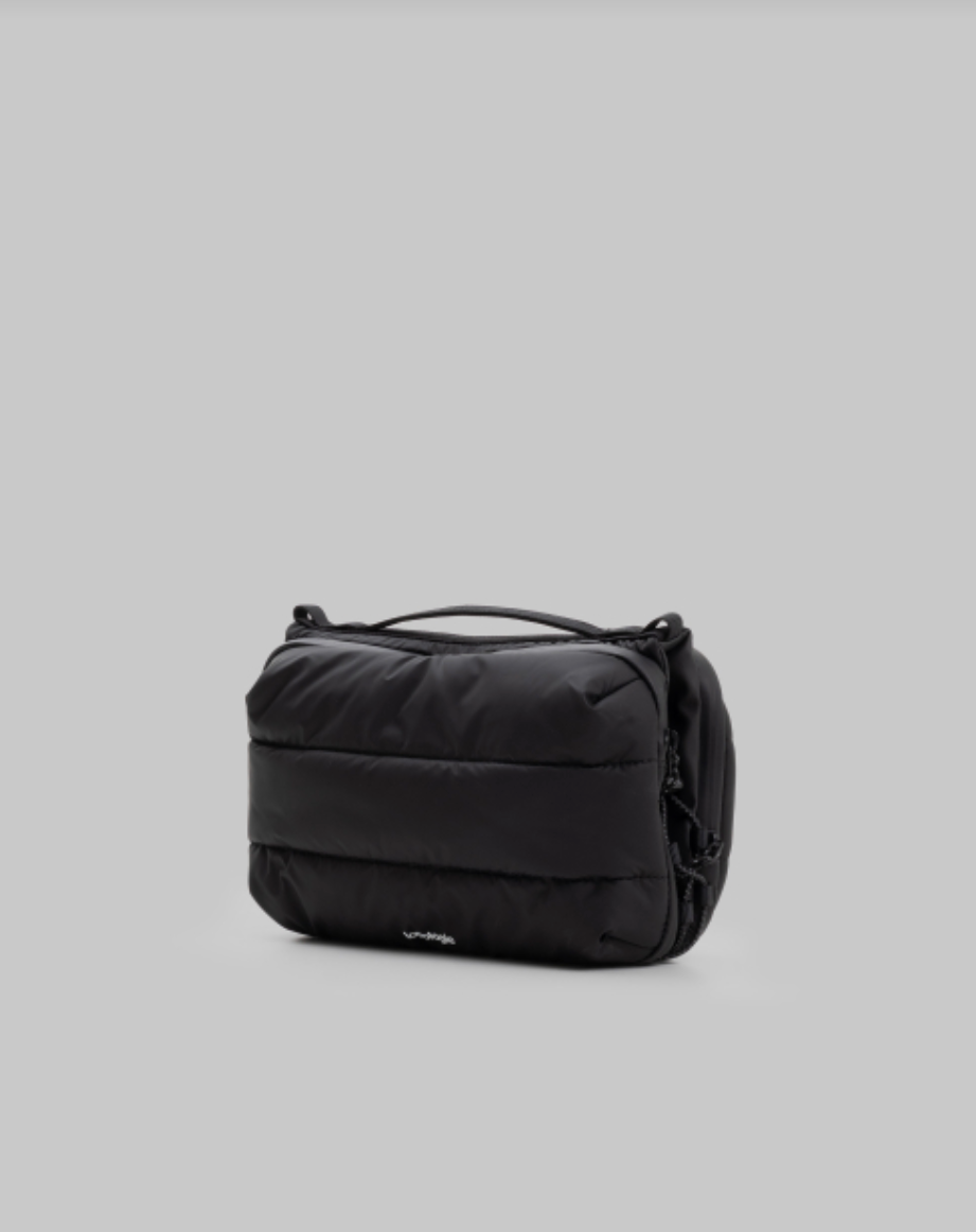 Bottle Sacoche Large Black Puffer