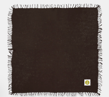 Bandana Espresso mit Fransen