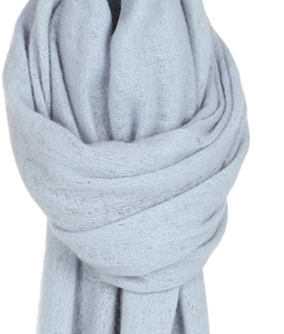 Cashmereschal Zartblau