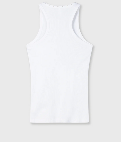 Tank Top pearls - White