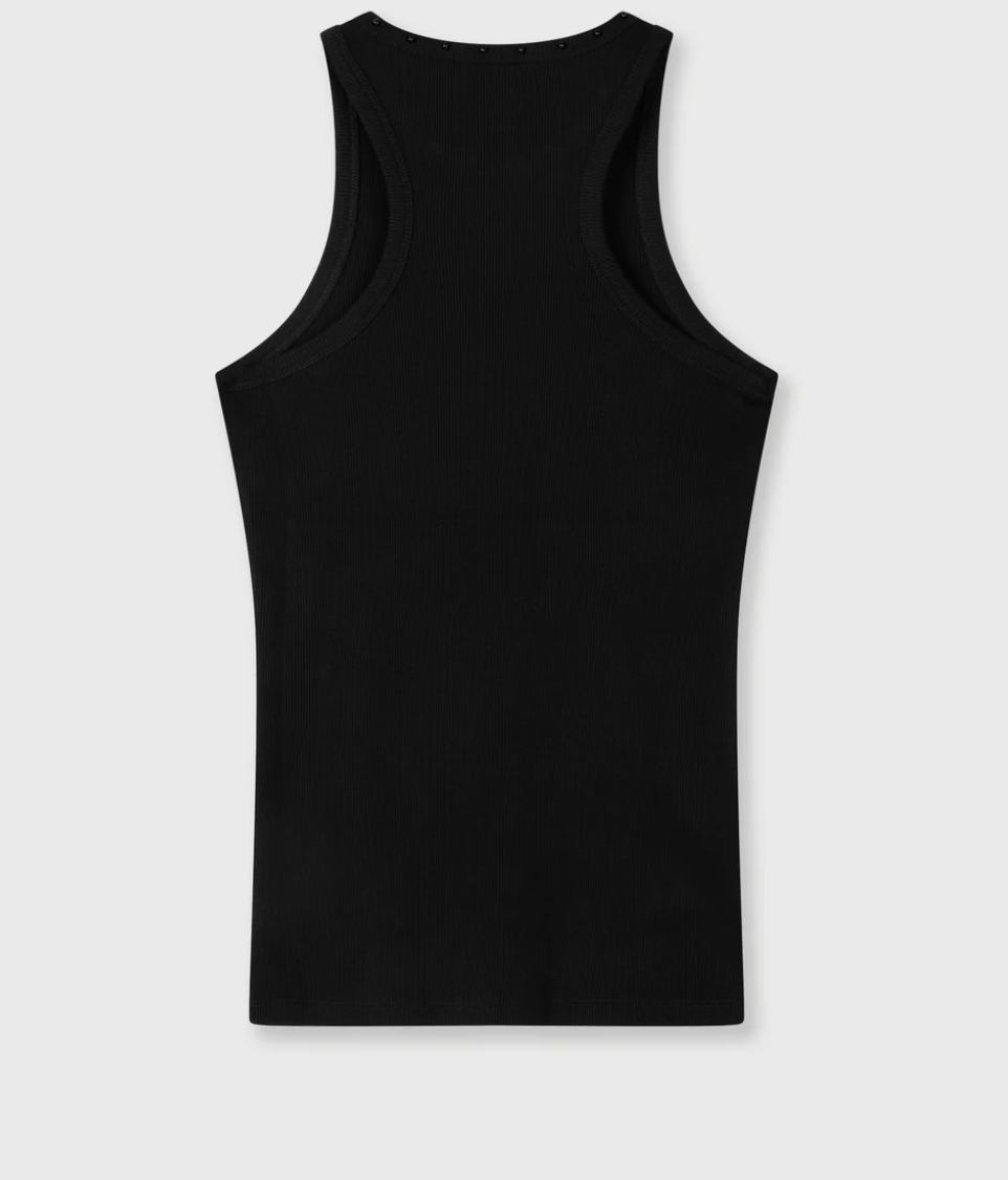 Tank Top pearls - Black