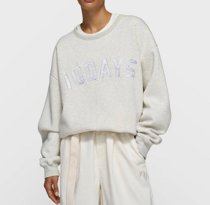 Statement Sweater - soft white melee