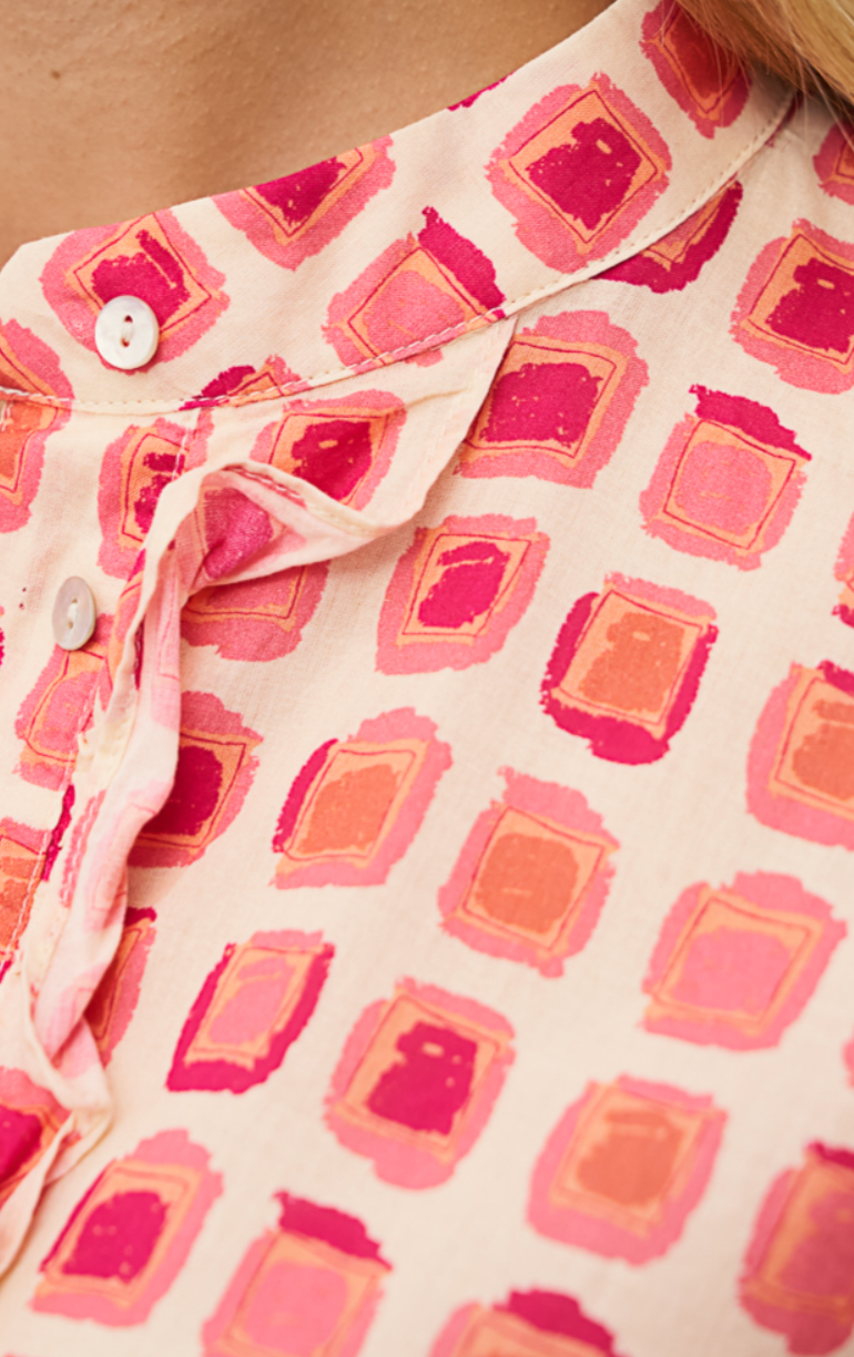 Bluse Daisy - graphisches Muster