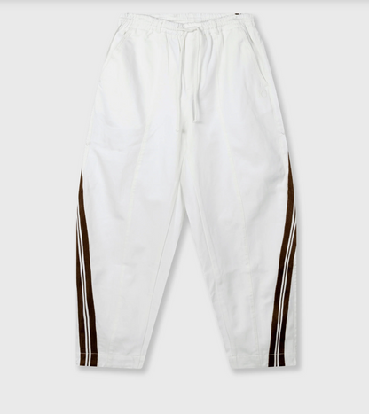 Wide tapered pants - optic white