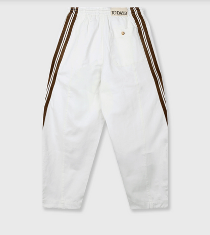 Wide tapered pants - optic white