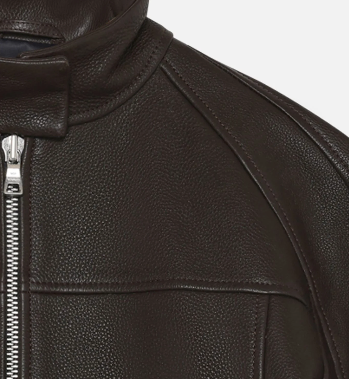 Lederjacke - coffee bean