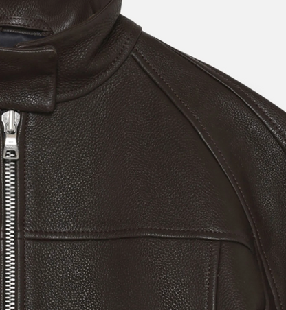 Lederjacke - coffee bean