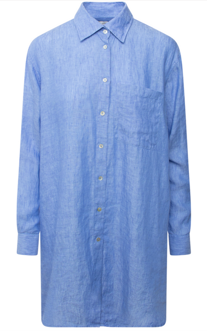 Leinenbluse Tahia - blau