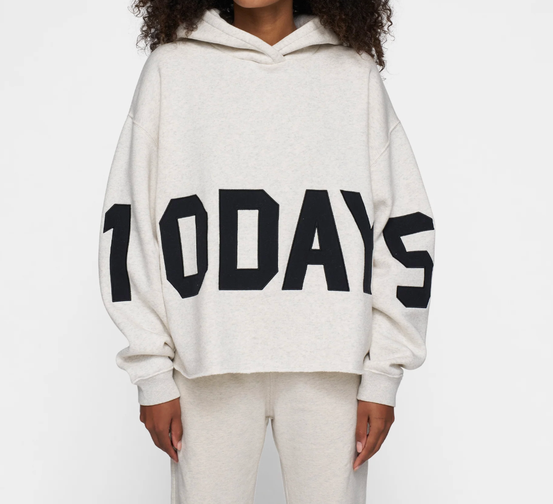 The Statement Logo Hoodie - soft white melee