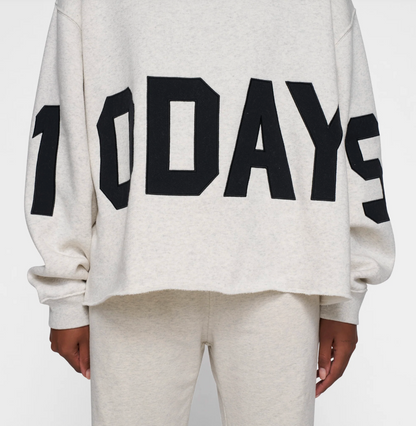 The Statement Logo Hoodie - soft white melee