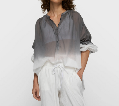 Dip dye blouse - mid grey