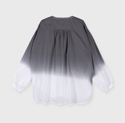 Dip dye blouse - mid grey