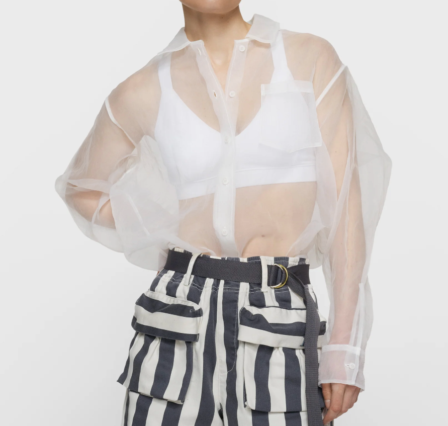 Angel shirt organza - ecru