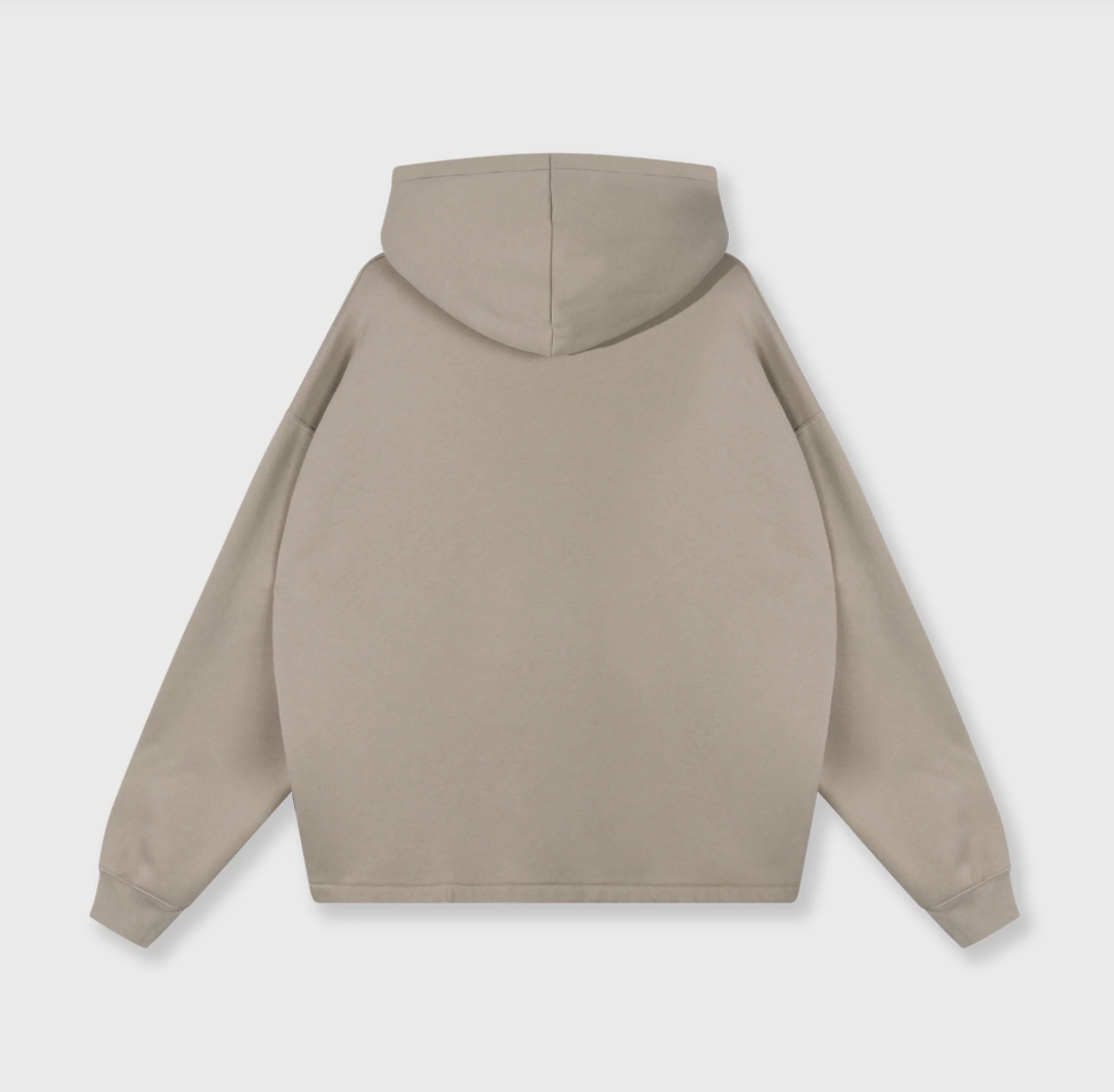 Statement logo hoodie - fog