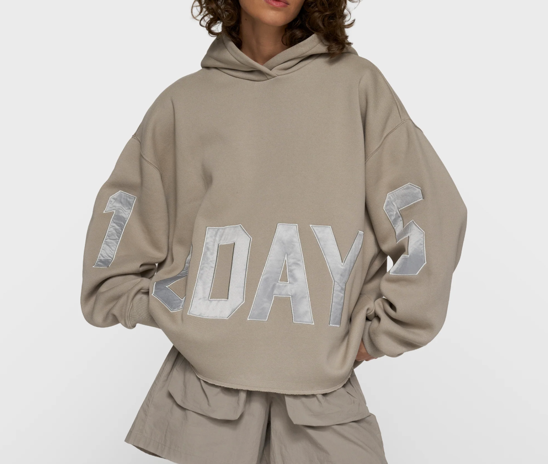 Statement logo hoodie - fog