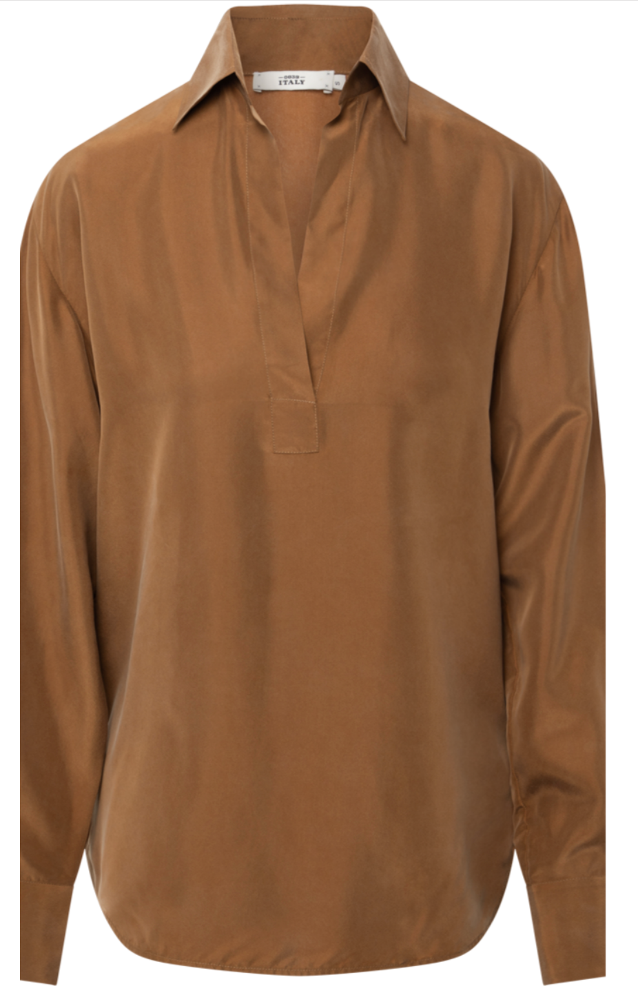 Seidenbluse Elda - chestnut