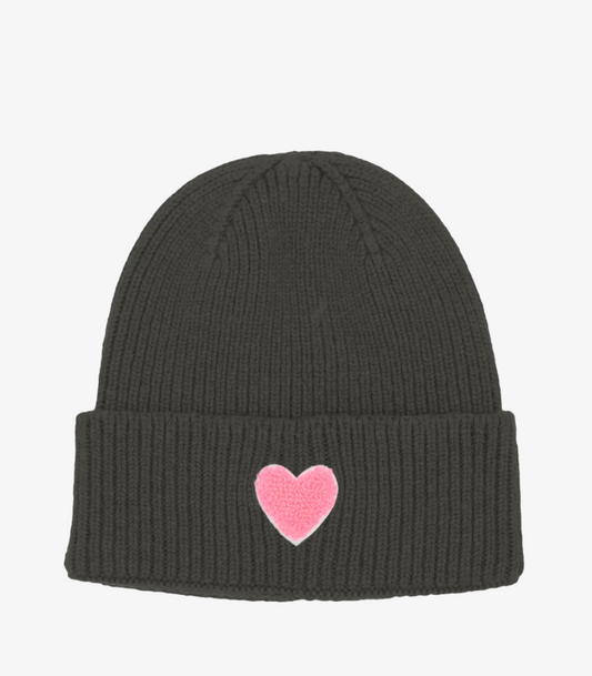 Mütze Lund Heart Neon Pink – new anthra
