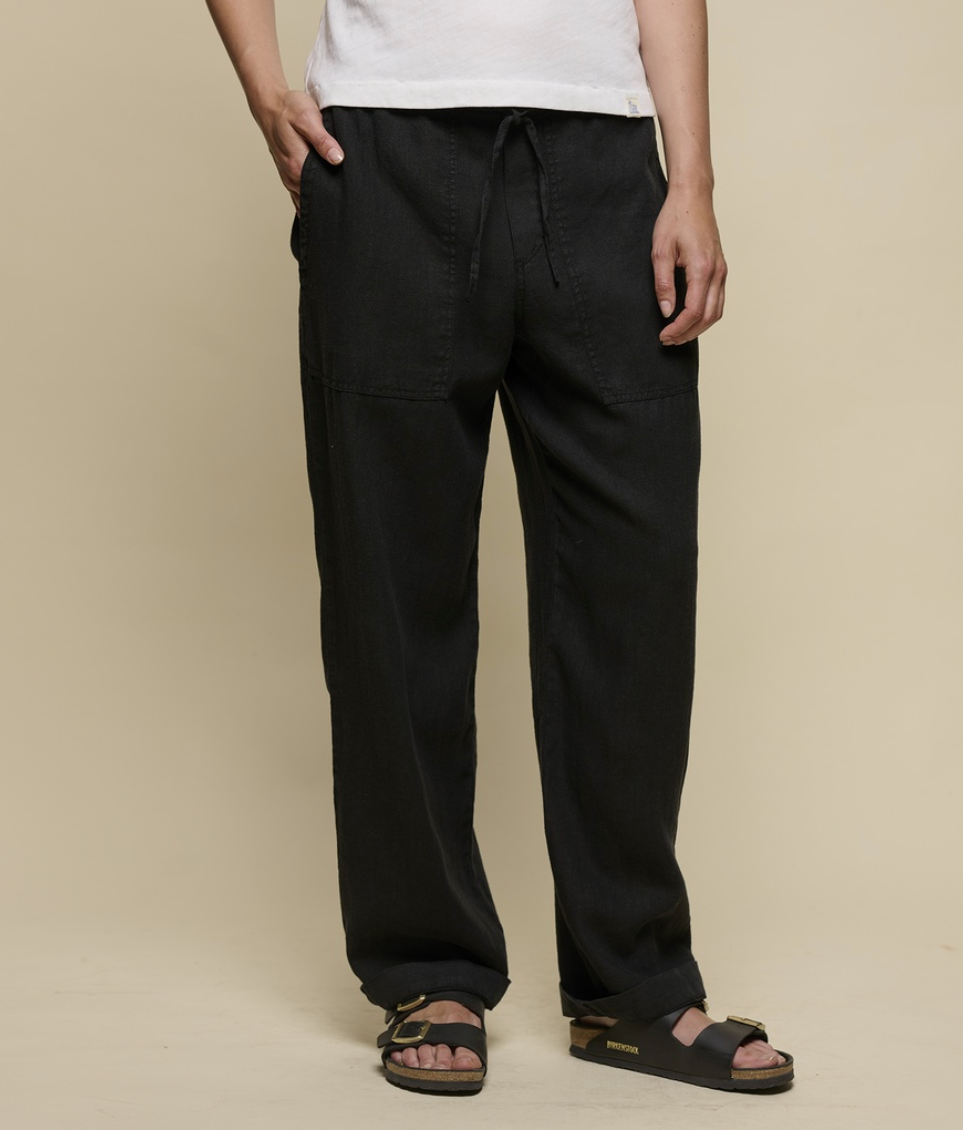 Unisex Leinenhose - black