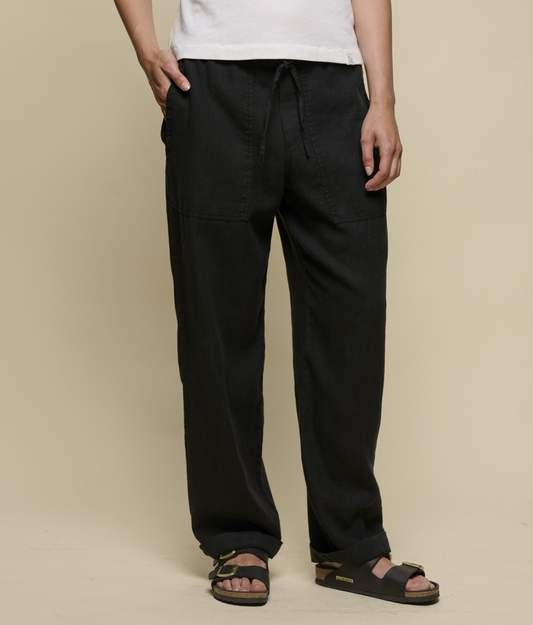 Unisex Leinenhose - black