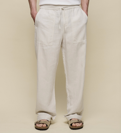 Unisex Leinenhose - light stone