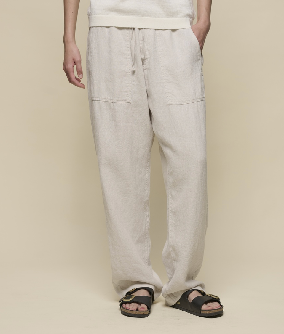Unisex Leinenhose - light stone