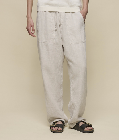 Unisex Leinenhose - light stone