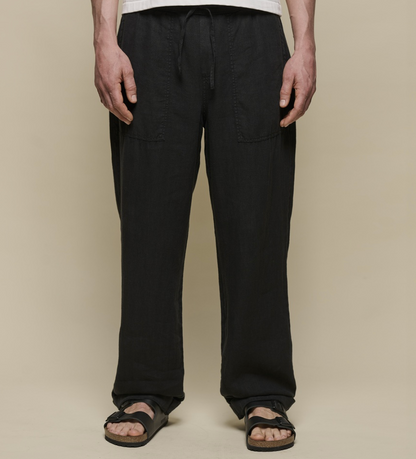 Unisex Leinenhose - black