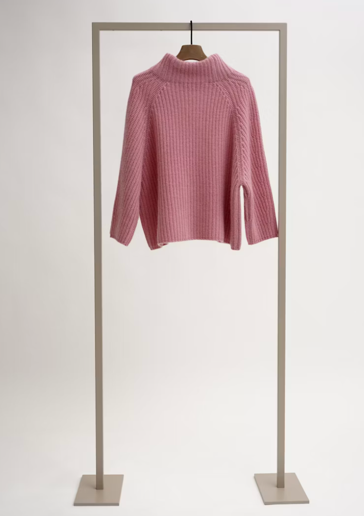 Pullover mit Cashmere - Rosé