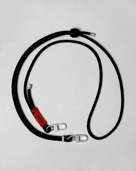 6 mm Rope Strap - black reflective